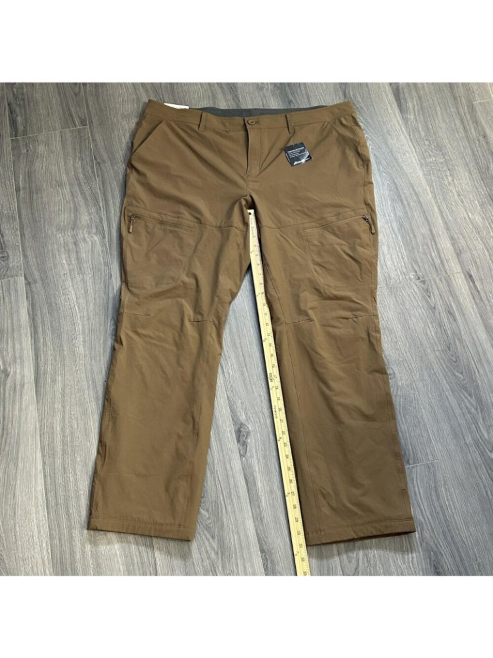 Eddie Bauer Pants Womens 22W Hazelnut Flexion Lined 2.0 Fleece Lined Straight - Picture 6 of 14